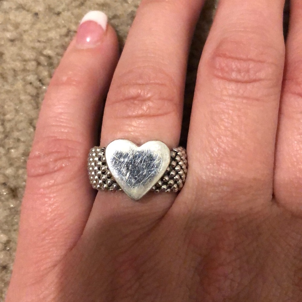 Sterling silver heart ring
